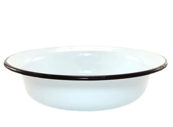 Миска эмалированная 1,0л d220мм без деколи фото 1