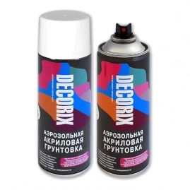 Грунт-аэрозоль белый 520 мл DECORIX фото 1