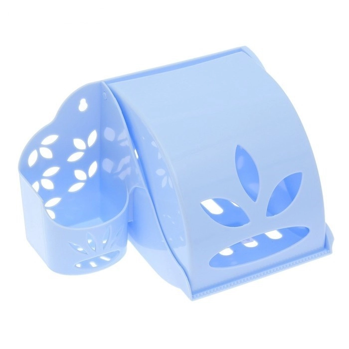 Держатель д/туалетной бумаги и освежителя воздуха пластм фото 1