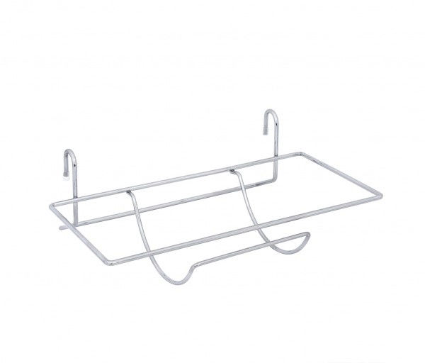 Полка навесная д/рейлинга d16мм металл. хромир.-Держ.полотенец 30х10,5см фото 1