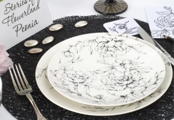 Тарелка стекло Luminarc "Peohia" мелк. d20см Белый с рис. фото 1