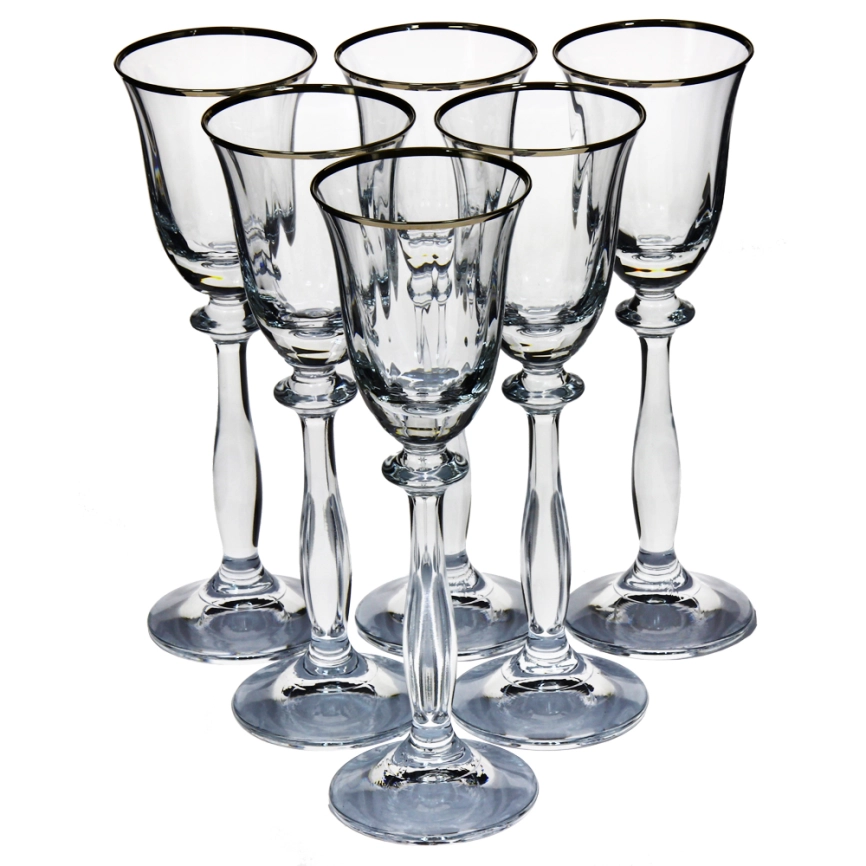 Набор бокалов стекло "BOHEMIA" "Анжела" 6шт 60мл фото 1