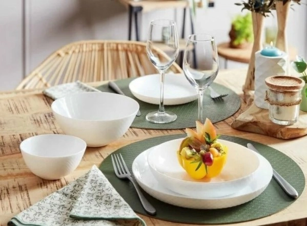 Тарелка стекло Luminarc "Preshest" мелк. d25см Белый фото 1