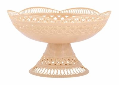 Ваза пластм. на ножке "Семь злаков" d240мм выс.140мм фото 1