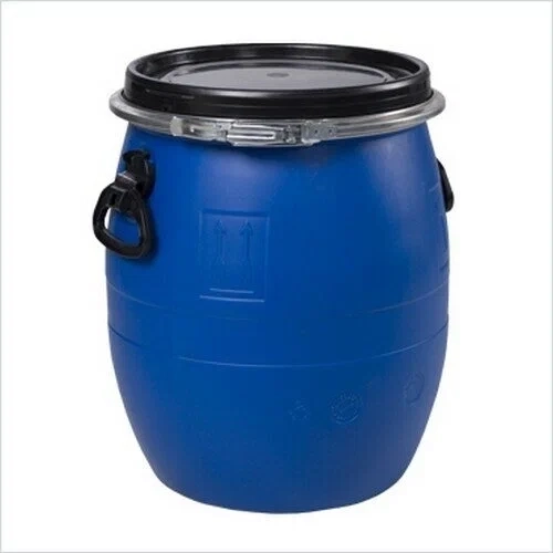 Бочка пластм. 48л с крышкой на металл.обруче, с навесн. ручк., горл.д.320мм д/Пищ.прод фото 1