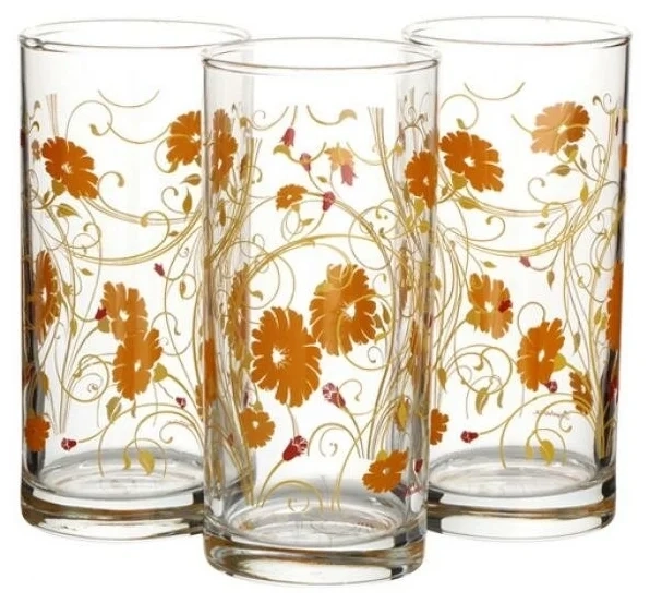 Набор стаканов стекло Pasabahce "Серенейд" Оранж. 3шт 290мл фото 2