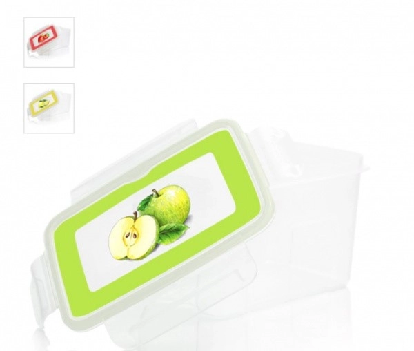 Контейнер д/прод. пластм. "Лок декор" 1,1л 165х116х95мм д/микров.печи фото 1