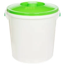 Бак пластм. 45л с крышкой д/Пищевых продуктов Белый фото 1