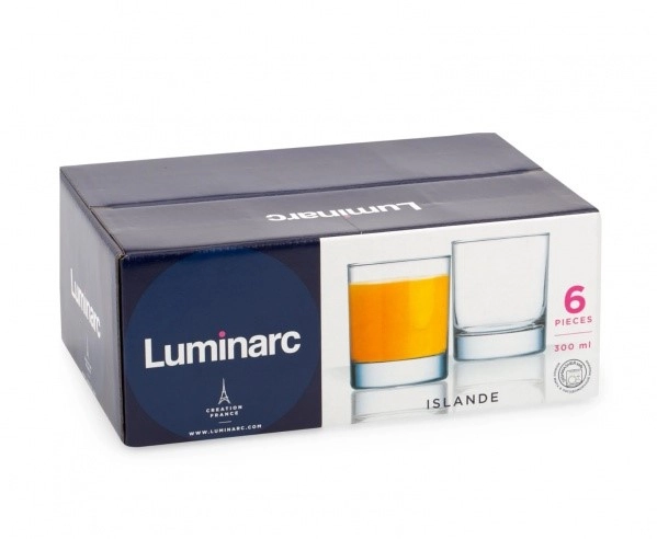 Набор стаканов стекло Luminarc "Islande" 6шт 300мл фото 1
