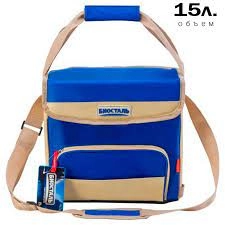 Сумка-термос "Биосталь" "Кемпинг" 15л, мах нагр. до 7кг "Альпийский синий" фото 2