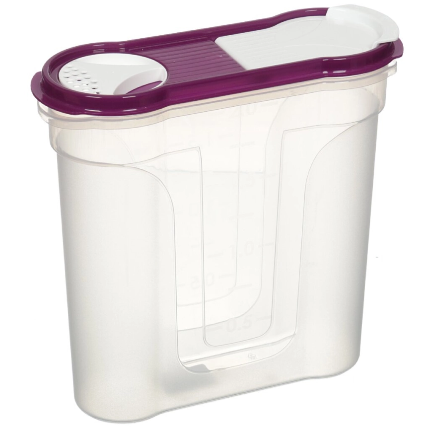 Банка для продуктов пластм. 1,5л 212х172х92мм фото 1