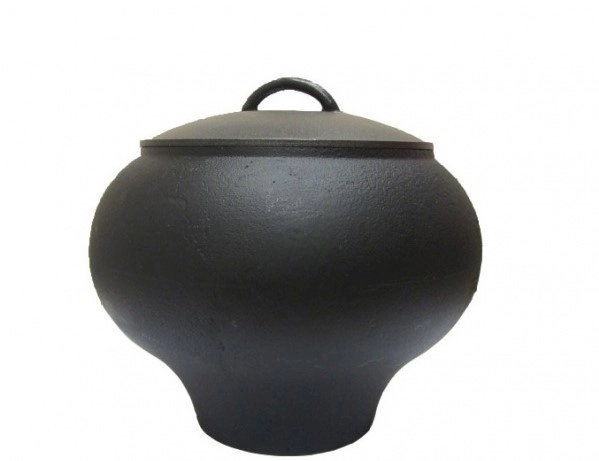 Горшок чугунный 1,5л с крышкой фото 1