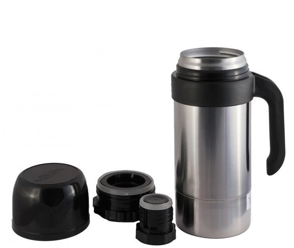 Термос нерж. "АМЕТ" 1,25л "Турист-Н" Универс.: Узкое/Широкое горло фото 1