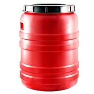 Бочка пластм. 50л с винт. крышкой, с углубл. ручк., горл.д.315мм фото 1