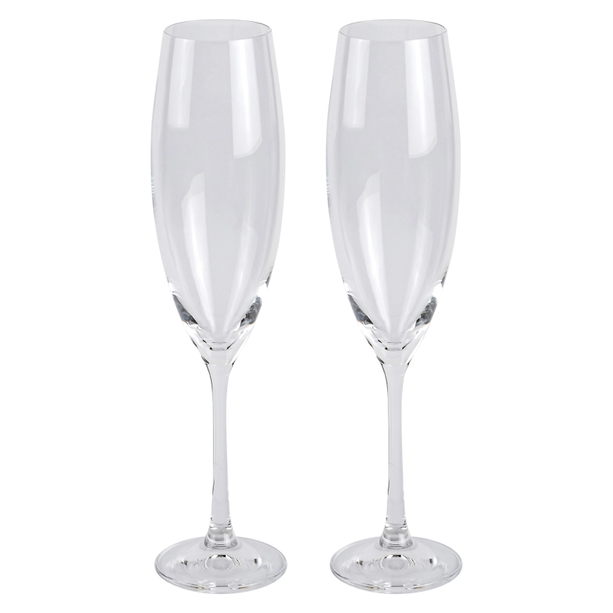 Набор бокалов стекло "BOHEMIA" "София" 2шт 230мл д/шамп. фото 1