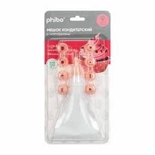 Мешок кондитерский 9 насадок "Phibo" фото 1