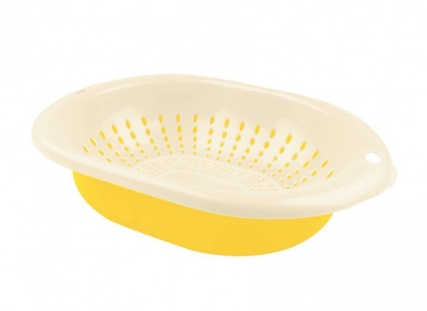 Дуршлаг пластм. с чашей овальный 321x232x85мм 3,0л фото 1