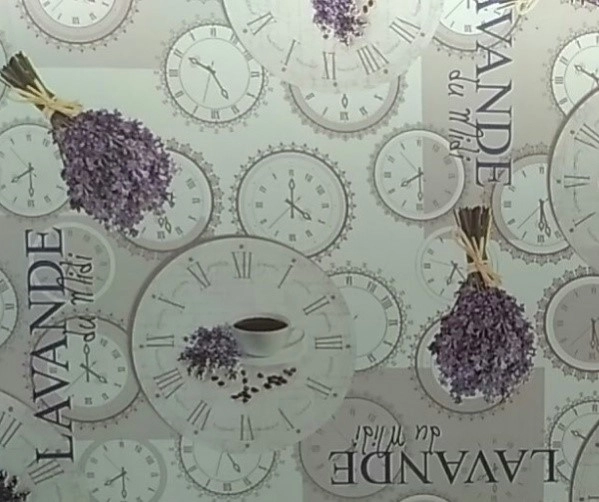 Клеёнка на неткан.основе МАЖОР "Лаванда" шир.1,35м фото 1