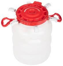 Бочка пластм. 40л с винт. крышкой, с навесн. ручк., горл.д.215мм фото 1