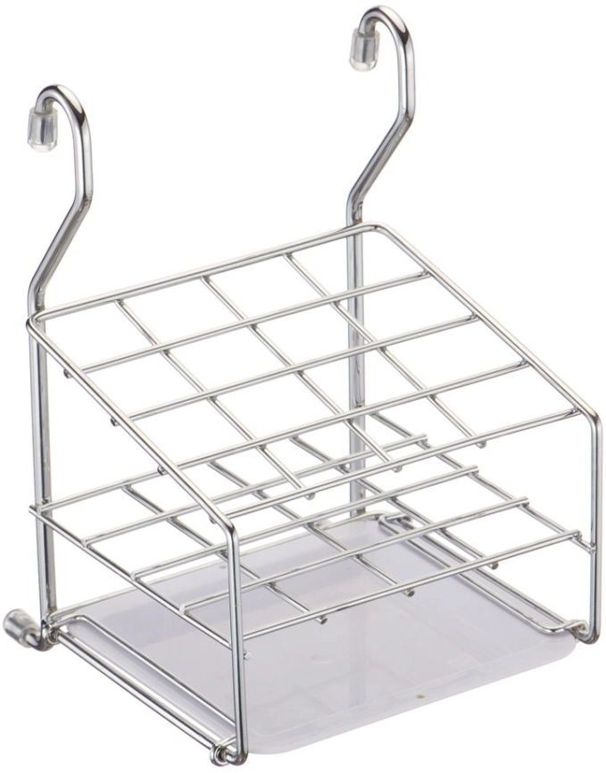 Держатель навесной д/рейлинга d16мм металл. хромир. д/Стол.приб.22х15см фото 1