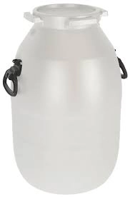 Бочка пластм. 51л с винт, крышкой с вкладышем-уплотнителем, с горл.д.192мм 382хх382х605мм фото 1