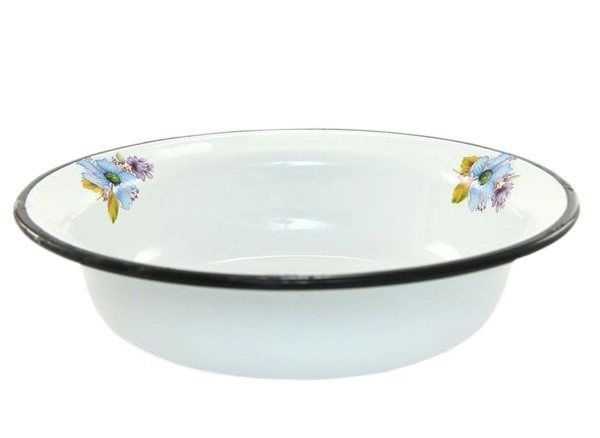 Миска эмалированная 1,0л d220мм с деколью фото 1