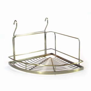 Полка навесная д/рейлинга d16мм металл. хромир. Угловая Большая 28х28см фото 1