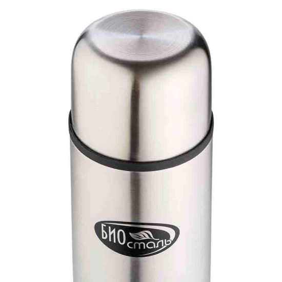 Термос нерж."Биосталь" 0,4л Узк.горло "вороненая сталь" фото 2