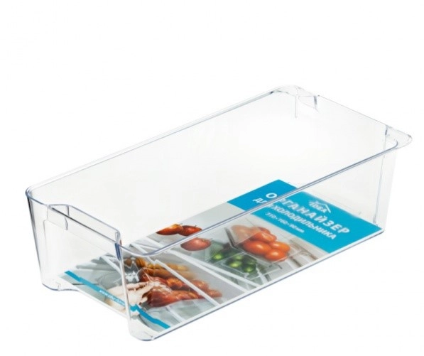 Контейнер д/прод. пластм. (д/холодильника) 160x312x90мм Прозр. фото 1
