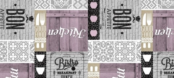 Клеёнка на неткан.основе МАЖОР Сиреневая клетка шир.1,35м фото 1