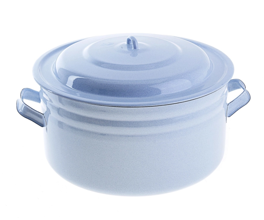 Бак эмалированный 18л d360мм с Крышкой, без деколи фото 1