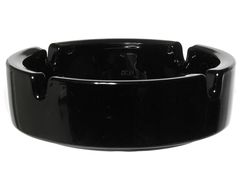 Пепельница стекло Luminarc 10,5см черная фото 2