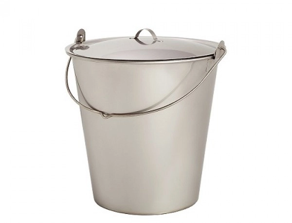 Ведро нерж.10л d26см, выс.26,8см, d на 19см с Крышкой фото 1