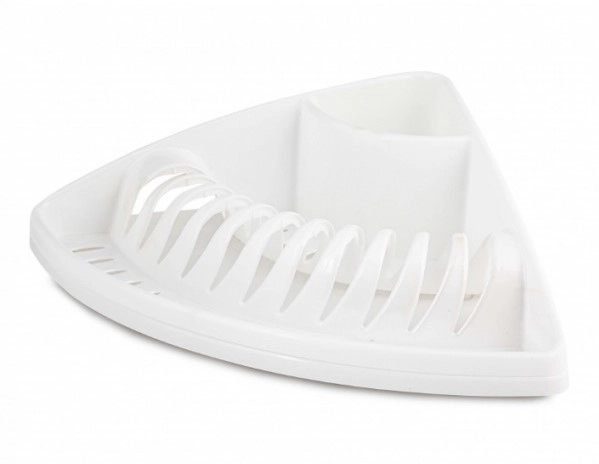 Сушилка для посуды пластм. уголовая 353х353х130мм Белый фото 1