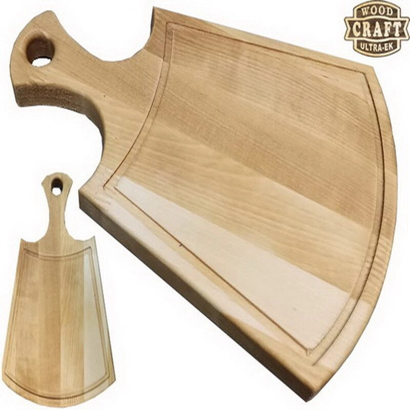 Доска разделочная дерев. (берёза) 320х210х22мм "Городец" фото 1