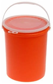 Ведро пластм. 12л с герметичной Крышкой, д/Пищевых продуктов Цветное фото 1