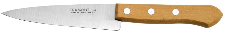 Нож кухонный TRAMONTINA дер.руч, Carbon поварской дл.лезв.25см фото 1