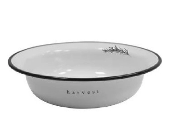 Миска эмалированная 1,0л d220мм с дек. "Harvest" фото 1