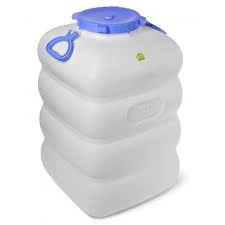Бочка пластм.100л с винт. крышкой, с навесн. ручк. "Гранде" 460х435х670мм фото 1