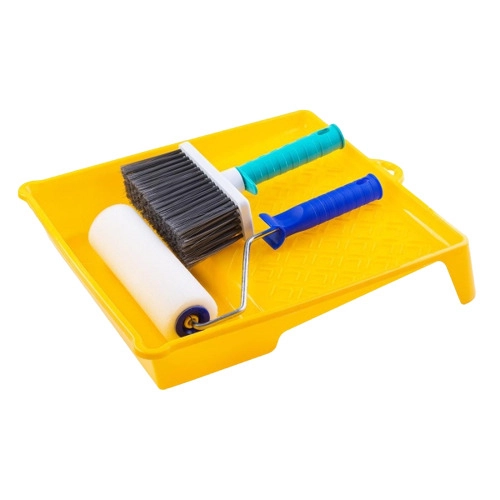 Набор для обоев: Кюветка 340*370мм+валик поролон 180мм+макловица синтетика 50*140мм Акор фото 1