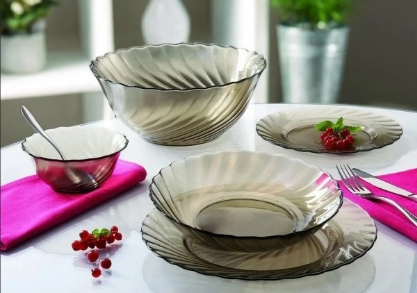 Салатник стекло Luminarc "Ocean Eclipse" d12,5см Прозрачно-коричневый фото 1