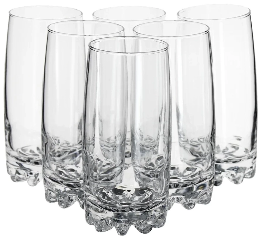 Набор стаканов стекло Pasabahce "Сильвана" 6шт 375мл фото 1