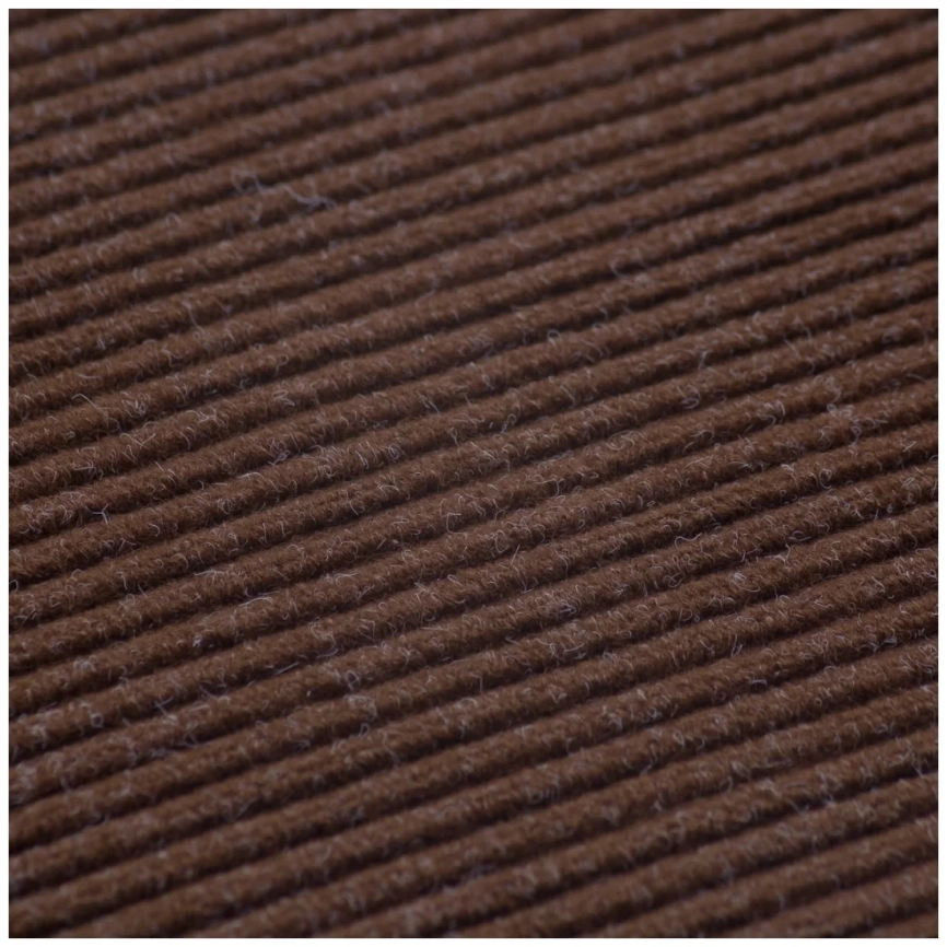 Коврик 40*60 см влаговпитывающий ребристый "VORTEX" коричневый  фото 3