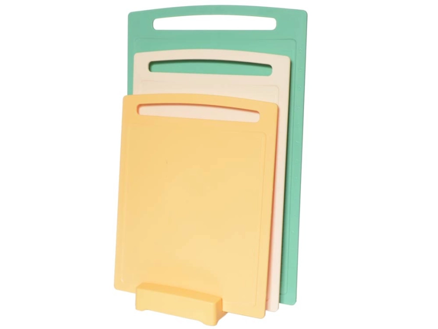 Доски разделочные пластм. Набор 3шт на Подставке "Practic" фото 3