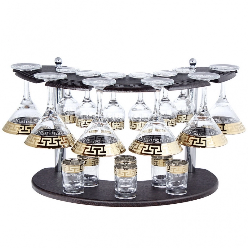 Набор бокалов стекло "Версаче" (мартини/рюмка/стопка) фото 1