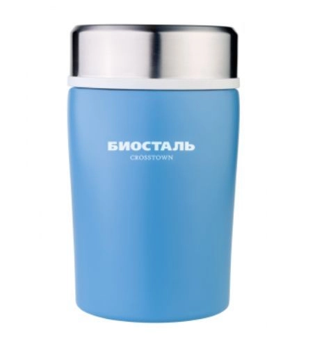 Термос нерж."Биосталь" 0,5л Шир.горло Синий фото 1