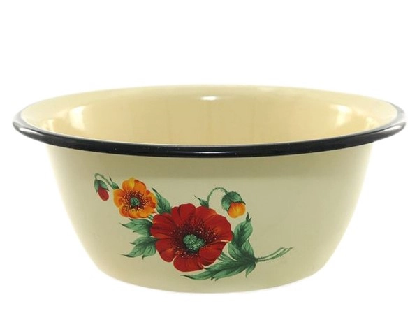 Миска эмалир.1.5л с Рисунком 1с7/с ("Стальэмаль" г.Череповец) фото 1