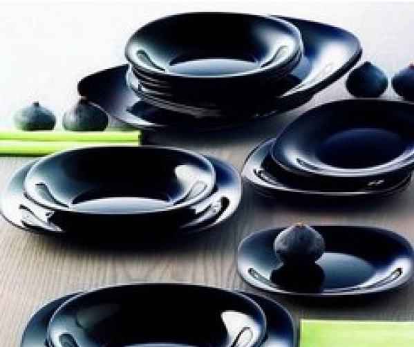 Тарелка стекло Luminarc "New Carine Black" мелк. d19см Черный фото 1