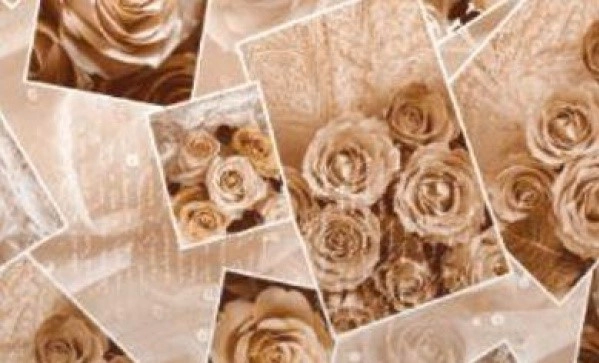 Клеёнка на неткан.основе "Dekorama" "Розы бежевые" шир.1,40м фото 1