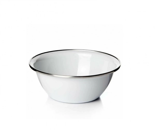 Миска эмалированная 0,6л d160мм обод нерж., без деколи фото 1